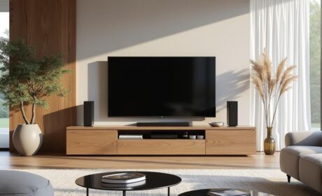 Comment intégrer un meuble TV iPod iPhone avec enceintes intégrées dans votre déco