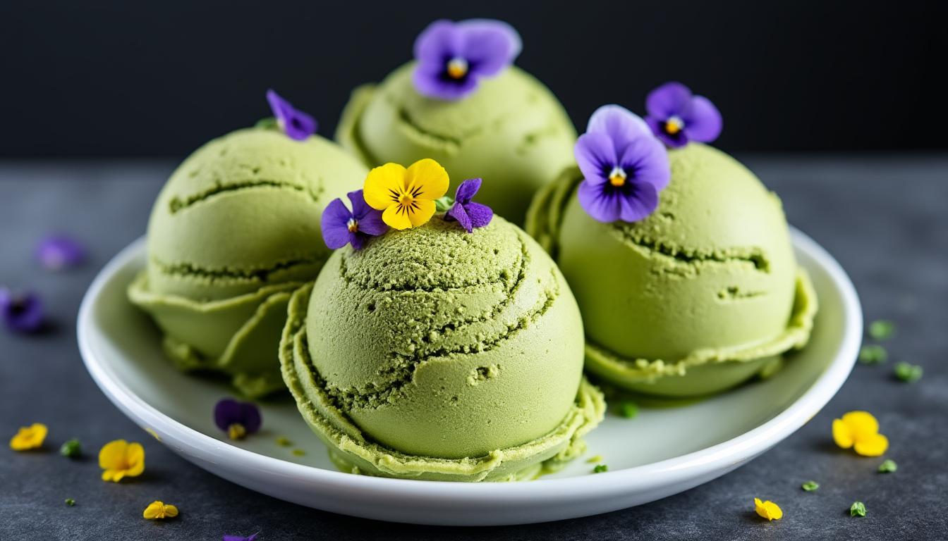 apprenez à préparer une délicieuse glace au thé matcha sans sorbetière ! cette recette facile et rapide vous garantit un dessert frais et réconfortant, parfait pour les chaudes journées d'été.