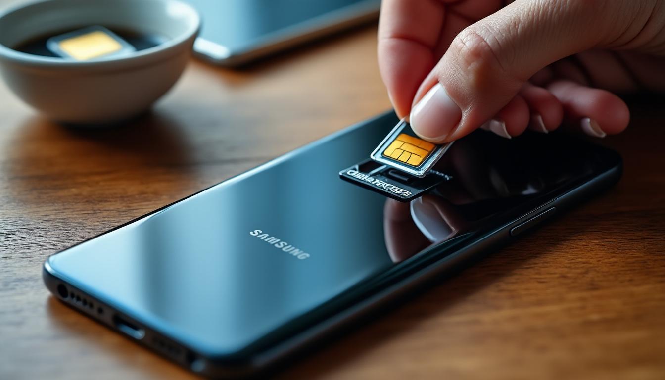 découvrez la méthode ultime pour insérer facilement une carte sim dans votre samsung. suivez nos étapes claires et rapides pour profiter pleinement de votre smartphone sans complication !