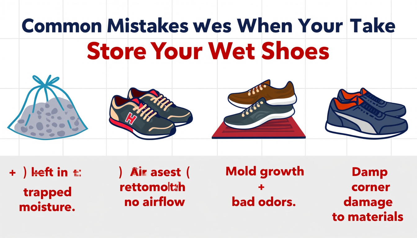 découvrez comment ranger vos chaussures mouillées sans risquer la moisissure : astuces efficaces pour sécher, entreposer et préserver vos souliers en toute sécurité.