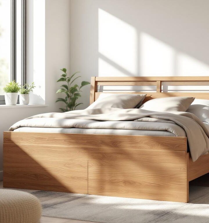 Lit coffre bois massif : une solution pratique et élégante pour les petites chambres