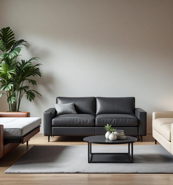Sélection de luxe : les meilleurs canapés convertibles cuir 2 places du marché