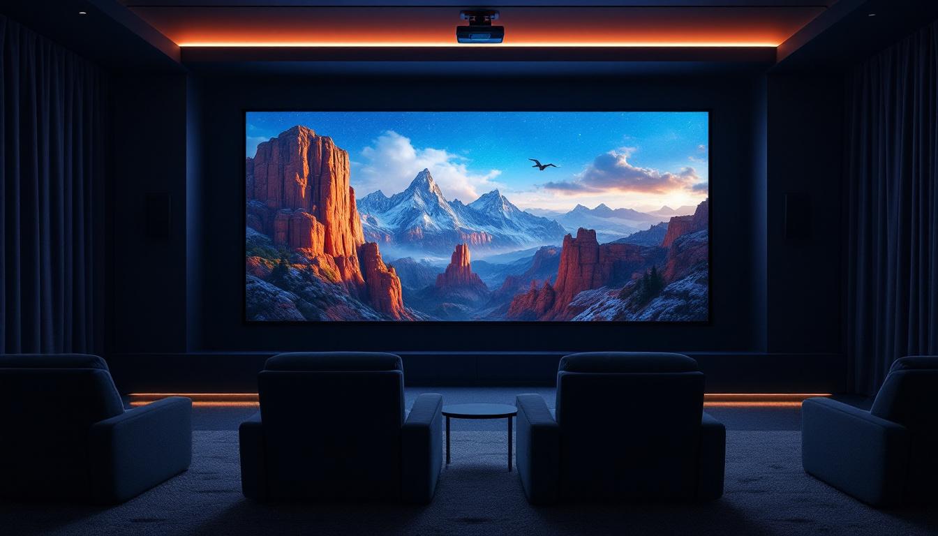 découvrez notre sélection des 5 meilleurs écrans de projection abordables spécialement conçus pour les professionnels du cinéma, alliant qualité d'image et prix compétitif.