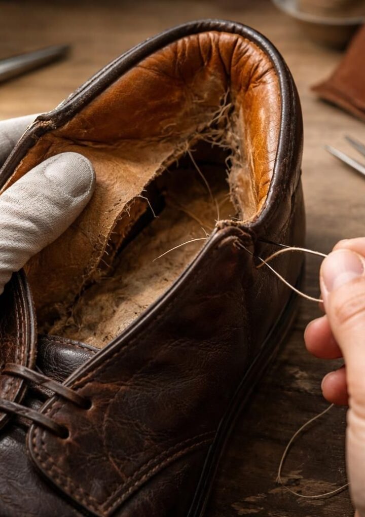 Comment faire la réparation intérieure d&rsquo;une chaussure abîmée ?