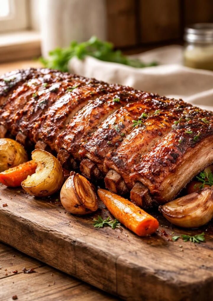 Découvrez la cuisson de travers de porc au four pour un repas savoureux