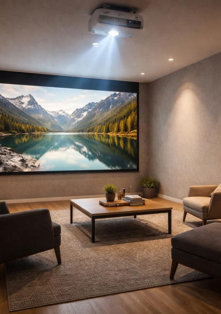 Petite salle : distance et diagonale avec un vidéoprojecteur LED BenQ