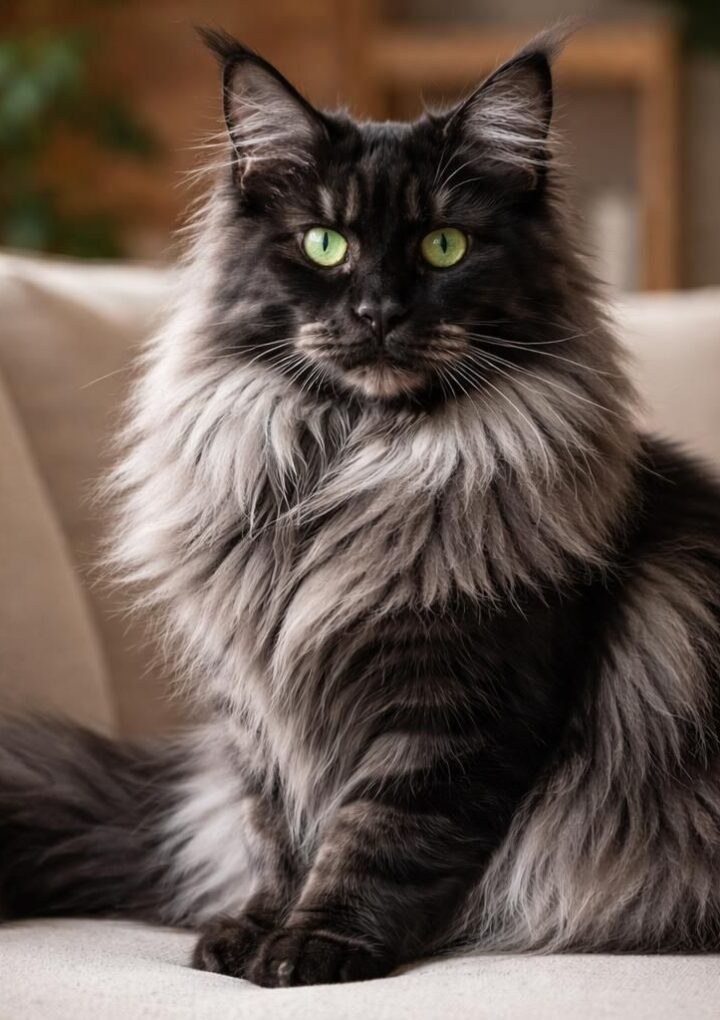 Pourquoi le black smoke Maine Coon adulte mérite votre attention