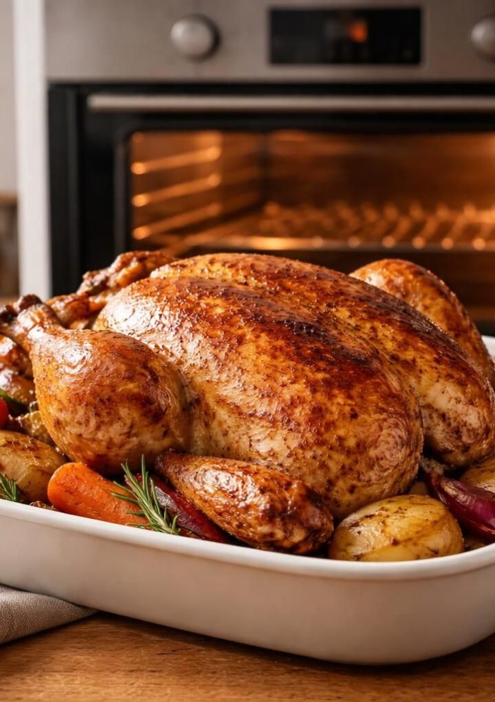 Combien de temps réchauffer un poulet rôti déjà cuit au four pour une viande tendre et juteuse