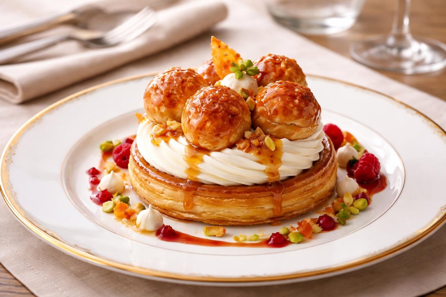 découvrez notre recette innovante du saint honoré revisité, idéale pour impressionner et ravir vos convives avec une touche moderne et gourmande.