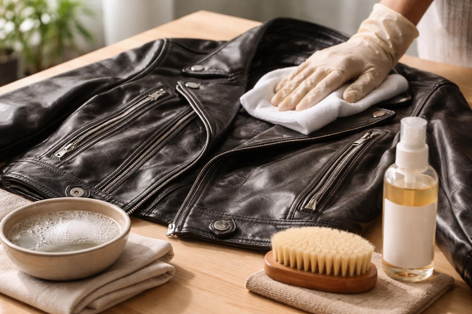 découvrez nos conseils pratiques pour laver votre veste en cuir sans l'abîmer et préserver sa qualité et sa souplesse.