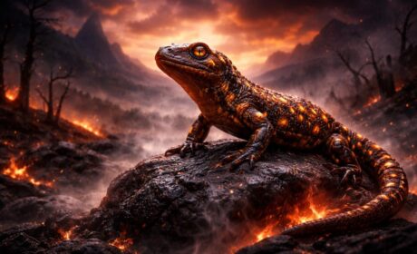 La salamandre symbolique comme symbole de résilience dans les mythes