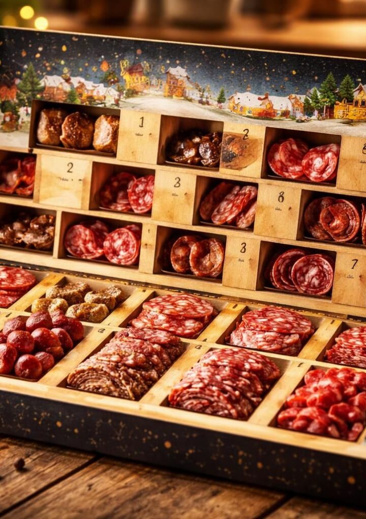 Le prix du calendrier de l&rsquo;avent de saucisson Justin Bridou : un investissement gourmand