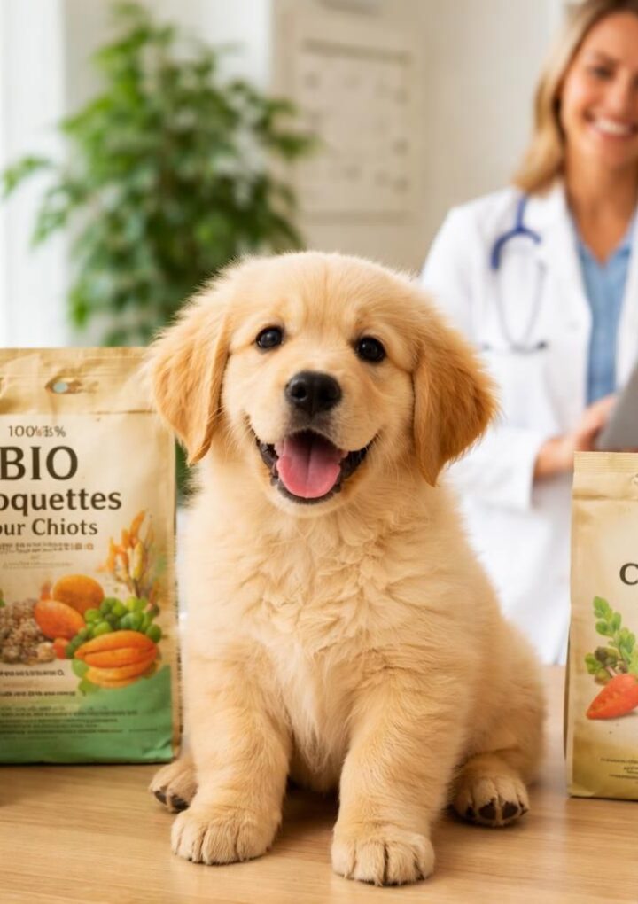 Quelle croquette pour chiot bio est la plus recommandée par les vétérinaires ?