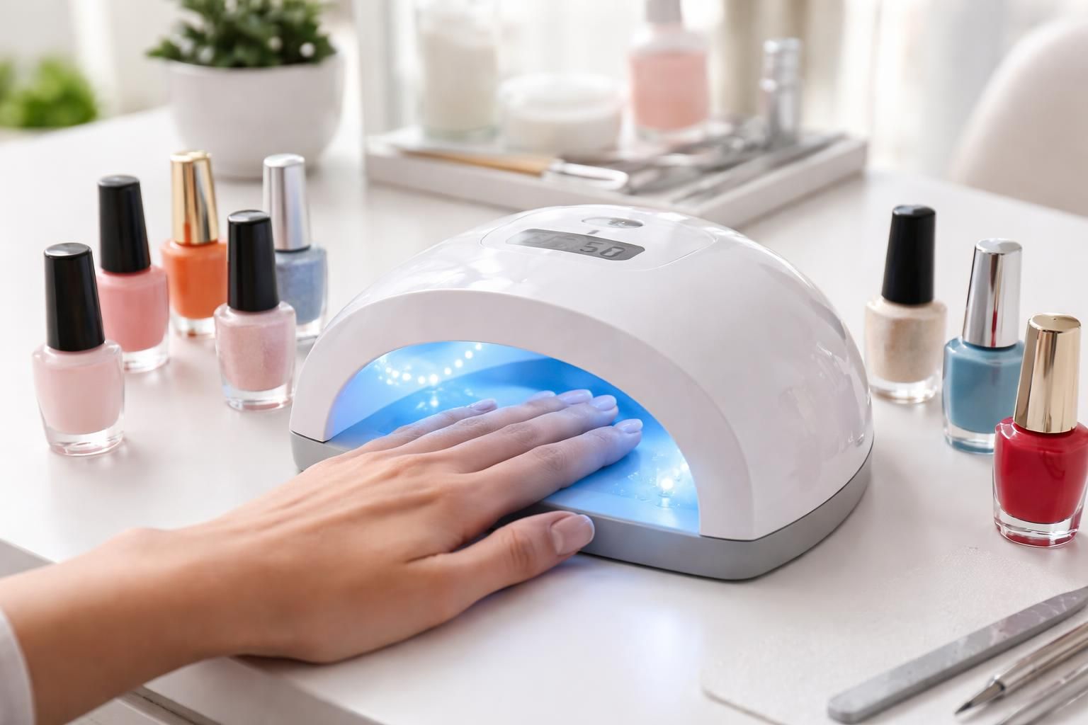 découvrez notre guide complet d'utilisation de la machine à uv pour ongles, pour des manucures professionnelles et durables à la maison.