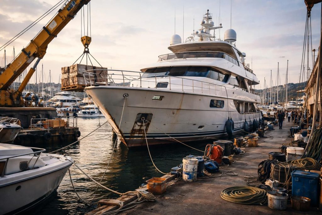 découvrez les coûts cachés d'un gros bateau à vendre, incluant les frais de place, de manutention et d'entretien, pour bien préparer votre achat.